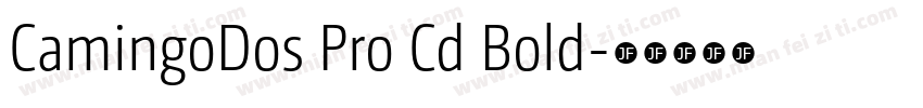 CamingoDos Pro Cd Bold字体转换